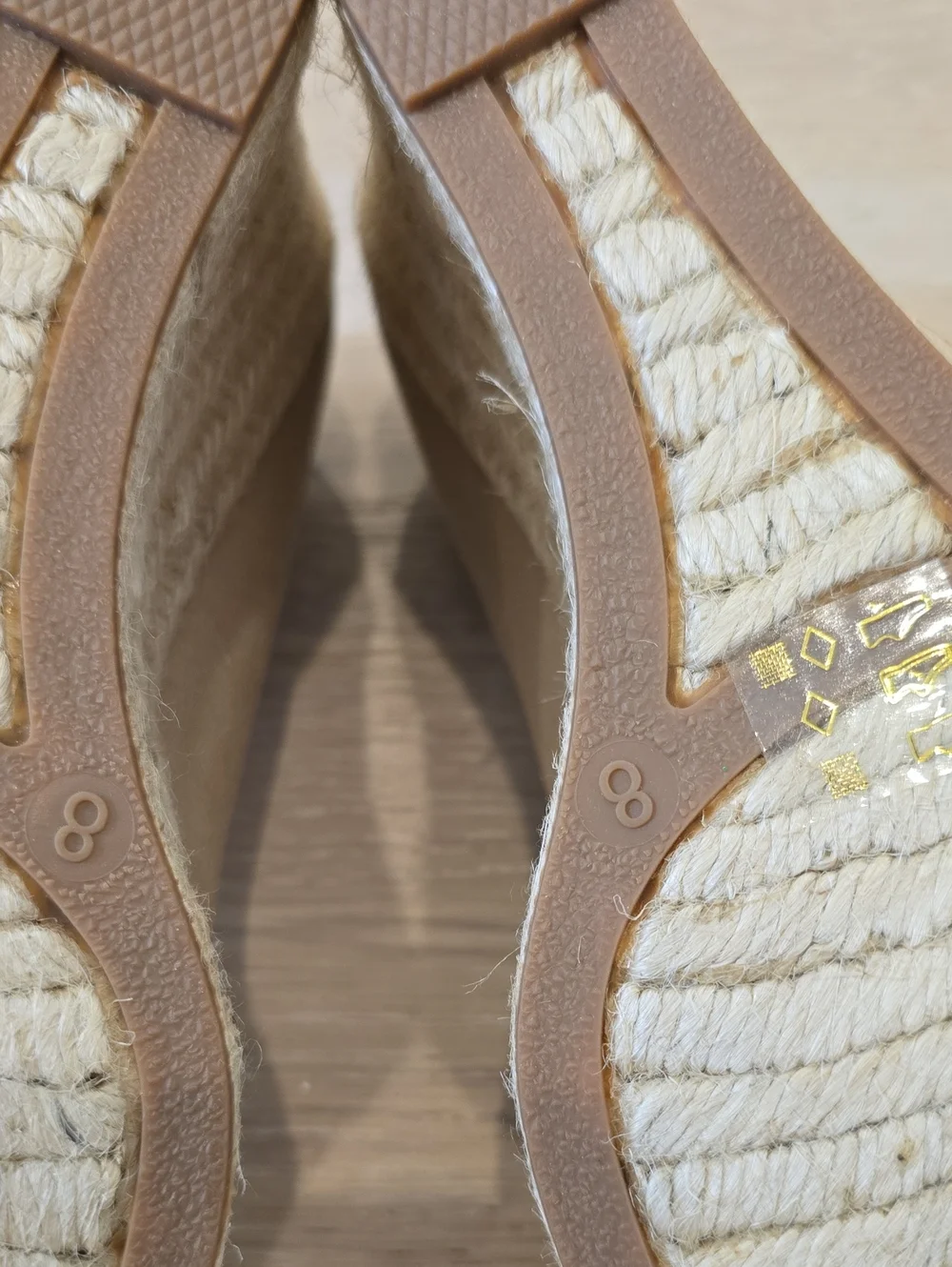 NWOT J. Crew Canvas Espadrille Wedges Size 8